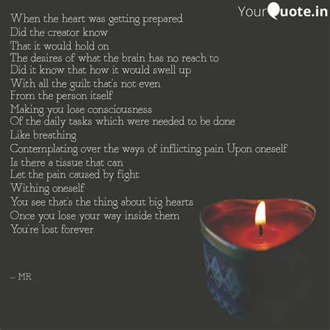 When the heart was gettin... | Quotes & Writings by Mohnish Rawat ...