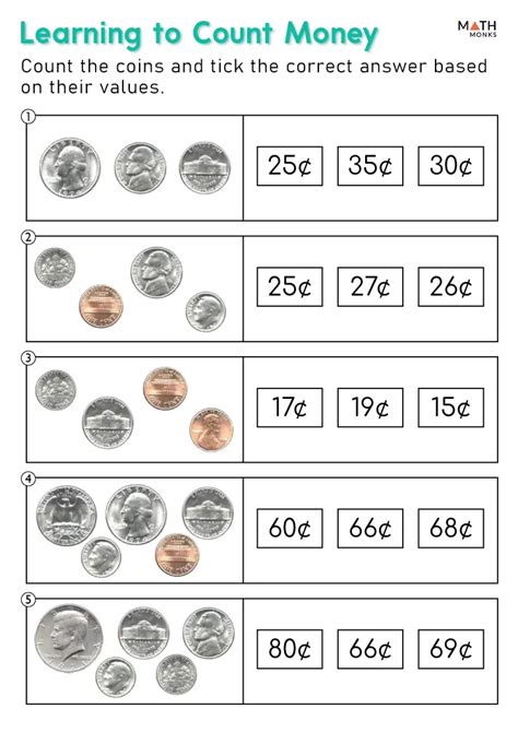 1st Grade Money Lesson 的图像结果