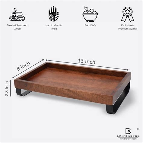 Cresta Serving Tray from Mahogany Collection