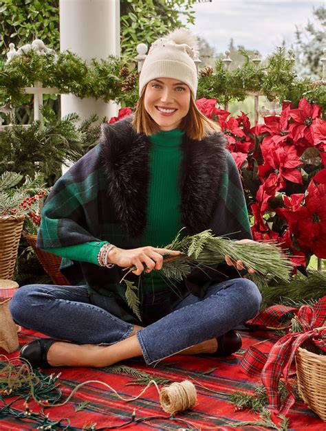 Black Watch Tartan Ruana | Talbots