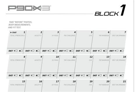 P90x Workout Schedule