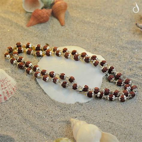 Silver Plated Elegant Himalayan Rudraksha Mala – Devprayagjal