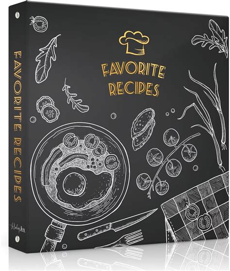 Amazon.com: COFICE Recipe Binder – 8.5x11 3 Ring Blank Family Recipe ...