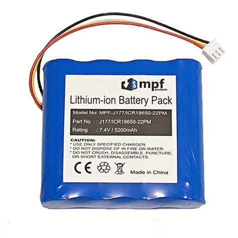 MPF Products 5200mAh J177/ICR18650-22PM, AE18650CM1-22-2P2S Battery ...