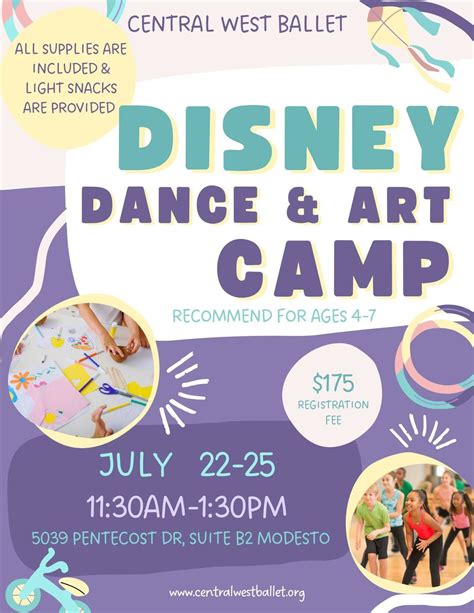 Disney Dance & Art Summer Camp, 5039 Pentecost Dr, Ste A, Modesto, CA ...