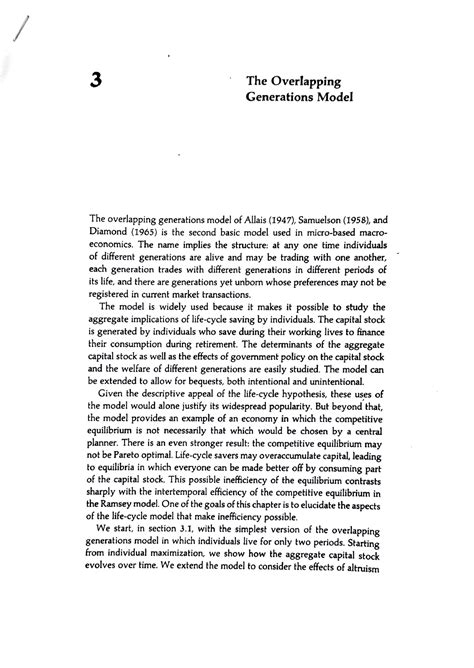 Overlapping Generation - 3 The Overlapping ####### Generations Model ...