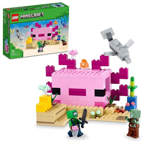 Buy LEGO Minecraft The Axolotl House Building Kit for Ages 7+ Online at ...