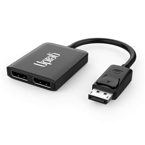 uptab DisplayPort to Dual DisplayPort Adapter 8K Multi Monitor Splitter ...