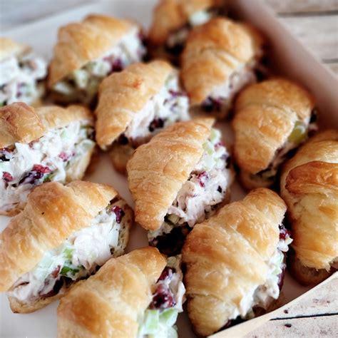Mini Chicken Salad Croissants – Dz – The Crafty Platter