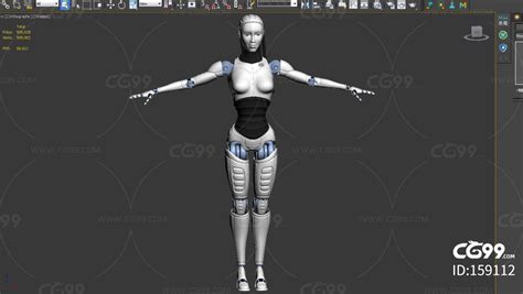 女机器人 女性机器人 科幻女性-cg模型免费下载-CG99
