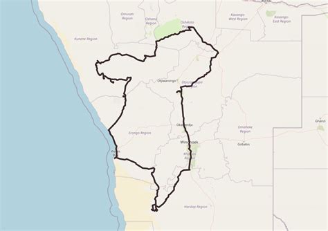 Namibia Map 的图像结果
