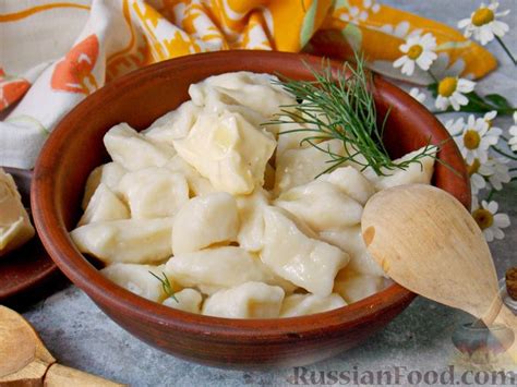 Рецепт: Ленивые вареники с картофелем и творогом на RussianFood.com