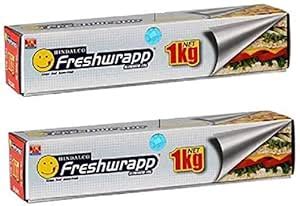 Hindalco Freshwrapp International Aluminium Foil 1 Kilo Gram Net, 18 ...
