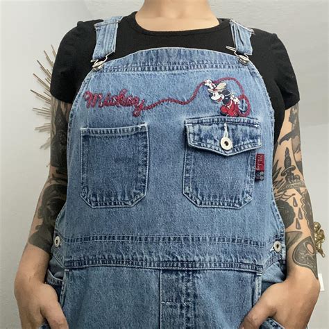 🏰 🌟 vintage Mickey Mouse overalls 🌟🏰 -90s -size... - Depop