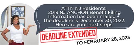 2019 NJ ANCHOR Benefit Filing Information