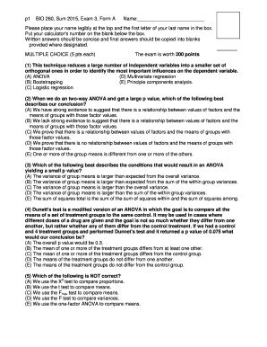 Fillable Online CSULB Biostatistics Course Fax Email Print - pdfFiller