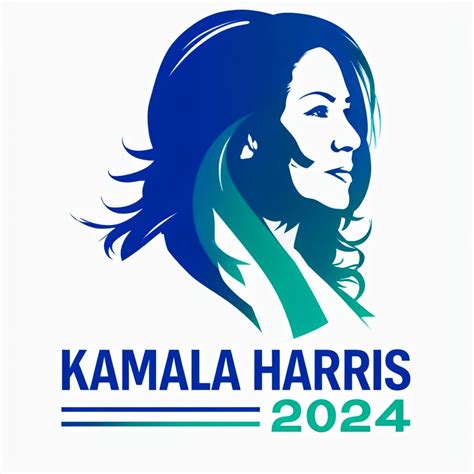 Modern Kamala Harris 2024 Logo with Stylish Silhouette - Playground