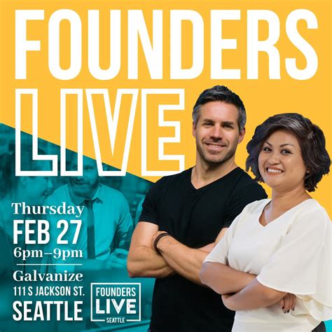 Tickets - Founders Live Seattle IS TONIGHT 6PM at Galvanize, Hope to ...