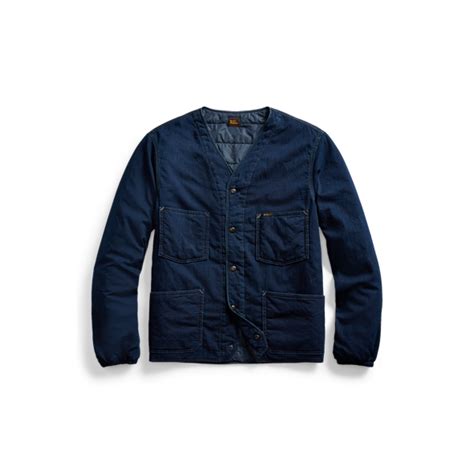 Indigo Twill Liner Jacket for Men | Ralph Lauren® IN