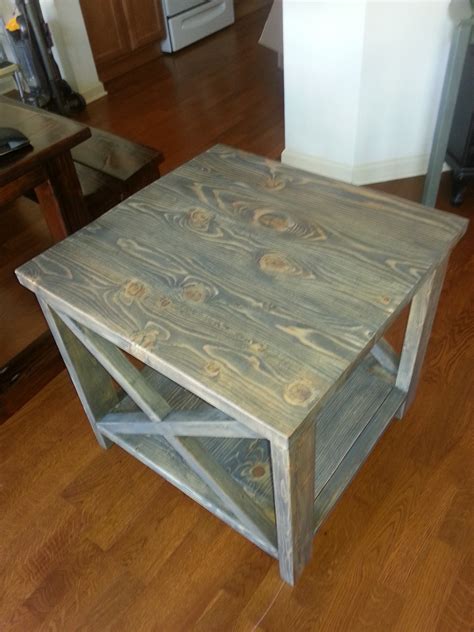 Image result for Rustic X End Table