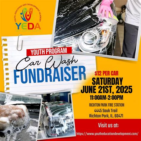 YEDA Car Wash Fundraiser, Richton Park Fire Department, 21 June 2025 ...
