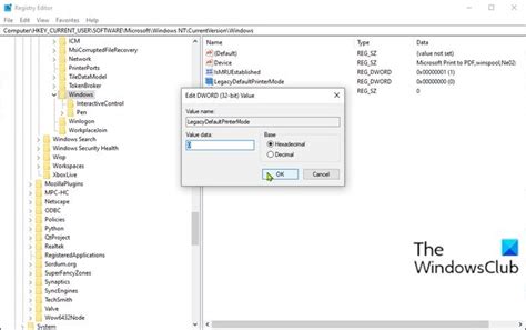 Image result for Default Printer Registry Local Machine