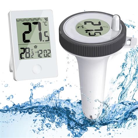 Amazon.com: Wireless Pool Thermometer Floating Easy Read, Digital Pool ...