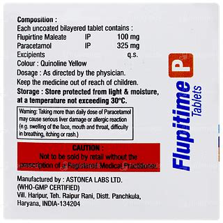 Flupitime P 325/100 MG | Order Flupitime P 325/100 MG Tablet Online at ...