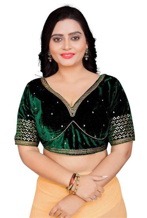 Buy Harinand Heavy Velvet Fabric Embroidered radymade Exclusive Fancy ...