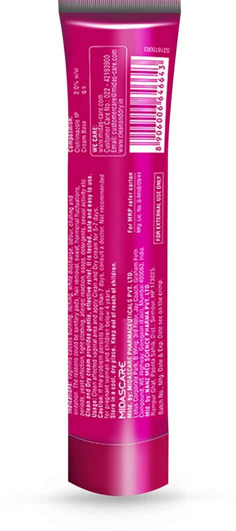 Buy CLEAN & DRY INTIMATE CREAM 15GM Online & Get Upto 60% OFF at PharmEasy