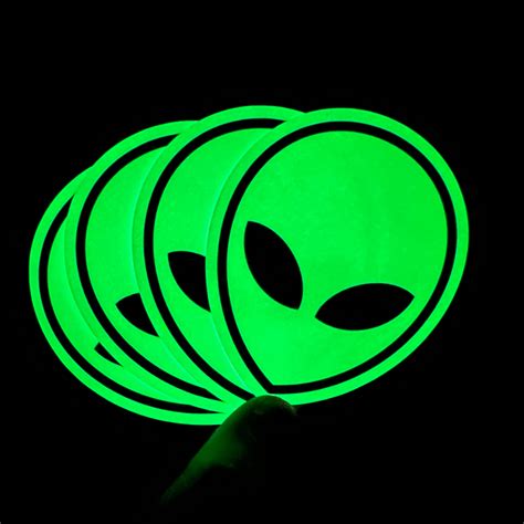 Alien Glow in the Dark Stickers | Brotique 505