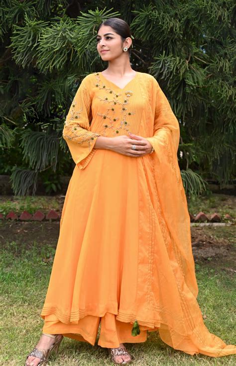 Chiffon Kalidaar Suit – Jasminum