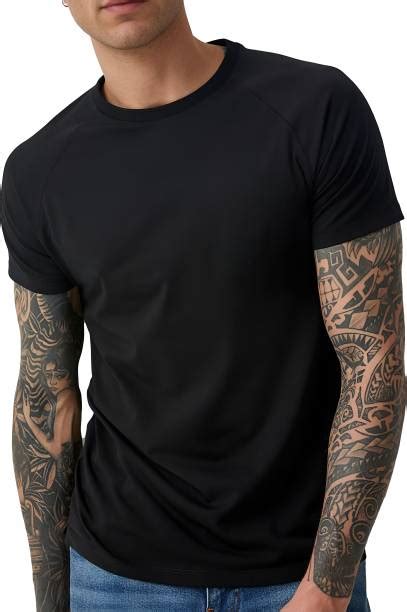 Plain Black Tshirts - Buy Plain Black Tshirts online at Best Prices in ...