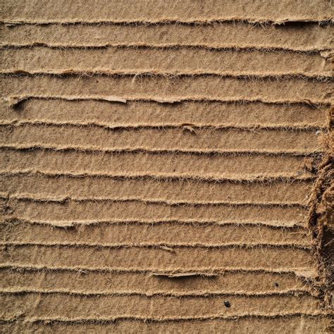 Rough kraft brown cardboard with visible layers and a rugged texture ...