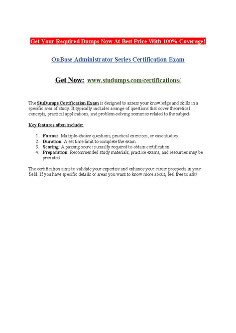 On Base Administrator Series Certification Exam - Get Your Required ...
