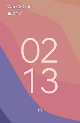 Image result for Android 12 Lock Screen Clock