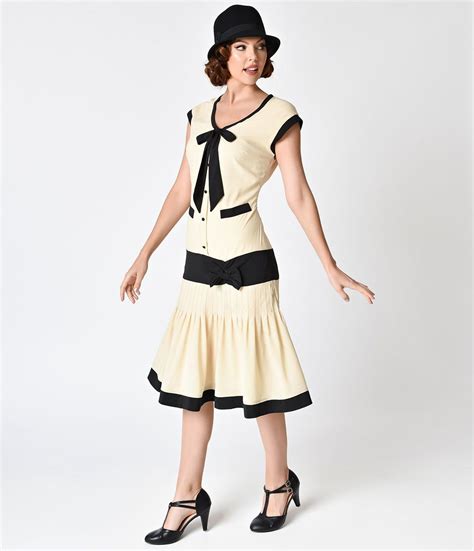 1920s Downton Abbey Dresses Chiffon Cherie Flapper Day Dress $98.00 AT ...