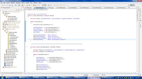 Card Layout in Java 的图像结果