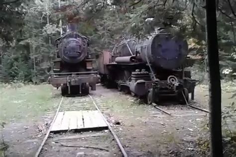 WATCH: Abandoned Locomotives in Maine