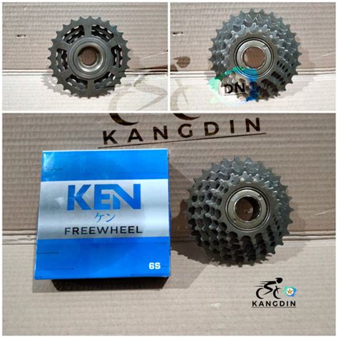 Jual Sprocket frewheel 6 speed gir belakang sepeda model drat ulir ...