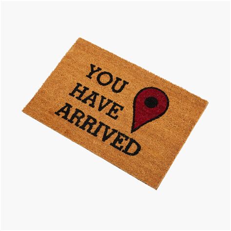 Buy Radiance Stencila Beige PVC Backed Coir Printed Door Mat - 40 cm x ...