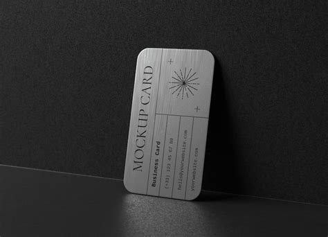 Metal card mockup PSD, High Quality Free PSD Templates for Download ...