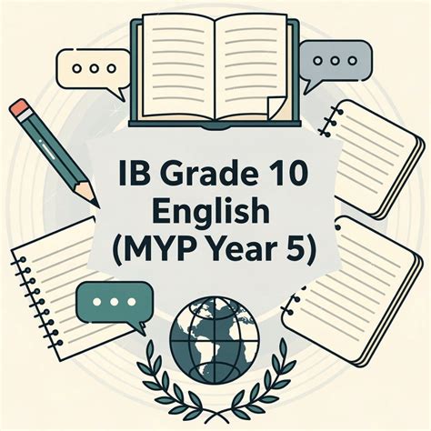 IB Grade 10 English (MYP Year 5) - Books, Notes, Tests 2026-2027 Syllabus