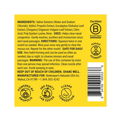 Beekeeper's Naturals Propolis Nasal Spray Max | Life Net Supplements