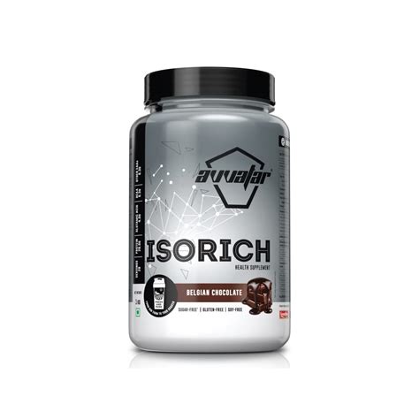 AVVATAR ISORICH WHEY PROTEIN | 1Kg | Belgian Chocolate Flavour | 28.5g ...
