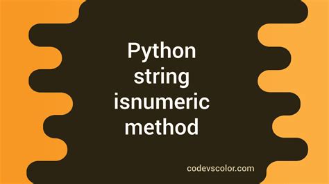 Image result for What Is a Numeric String Python