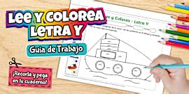 Guía de Trabajo: Lee y Colorea - Letra Ñ