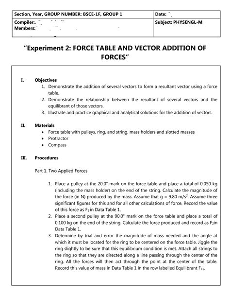 Image result for Vector Addition Lab Physics Force Table