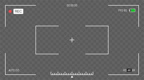Video camera viewfinder template | Premium Vector
