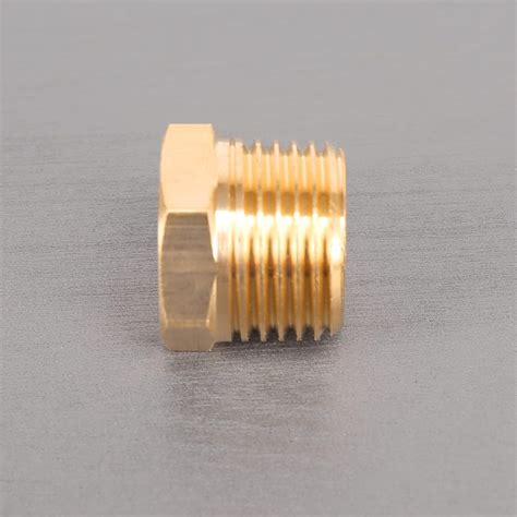Buy Winmien Brass Reducer Hex Bushing NPT Male to NPT Female Threaded ...